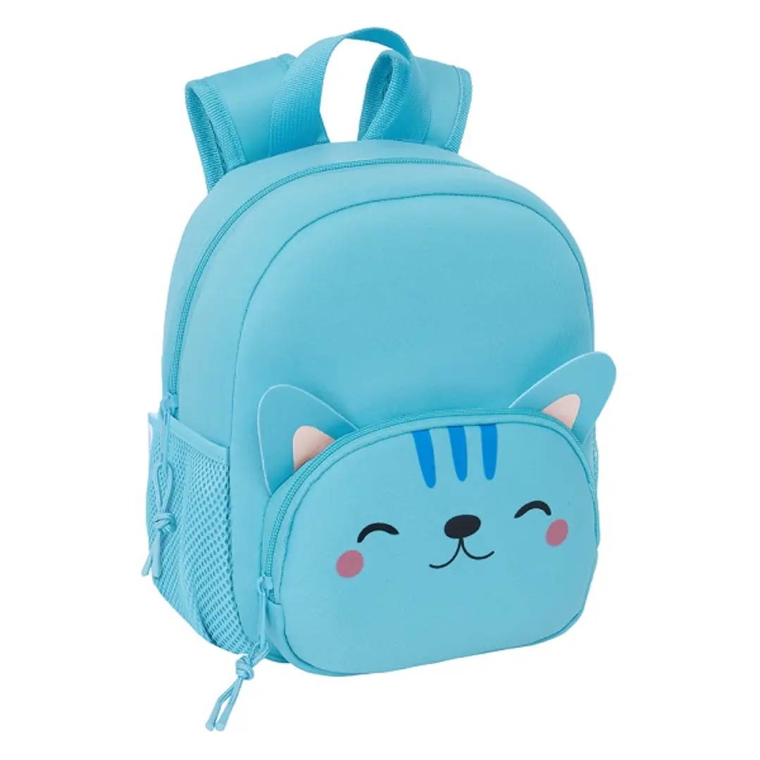 Safta Gato Mochila de Neopreno - Bolsillo Frontal - Tirador Doble - Portabotellas - Interior Forrado - Hombreras Acolchadas - Asa Superior - Material  1