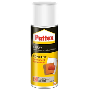 Pattex Contact Spray Cola de Contacto en Spray 400 ml - Pega con Maxima Resistencia - Para una Amplia Variedad de Materiales - Ideal para Madera, Pape