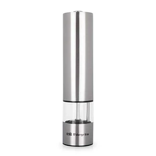 Orbegozo Molinillo Pimienta y Sal Elegance - Alta Precision Regulable - Carcasa Acero Fino - Luz Dosificacion Optima - Manejo con una Sola Mano - Func