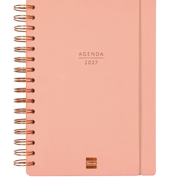 Finocam Haiku Agenda de Espiral en Catalan - 16 Meses - Semana Vista Horizontal - Formato E10 - 155x212mm - Tapa Dura - Papel de 95g/m2 - Cierre con G 1