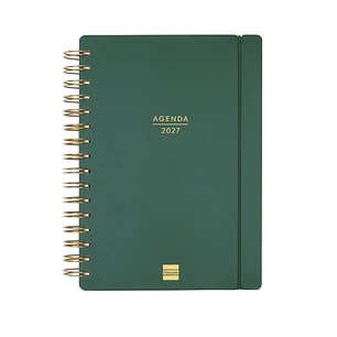 Finocam Haiku Agenda de Espiral en Catalan - 16 Meses - Semana Vista Horizontal - Formato E10 - 155x212mm - Tapa Dura - Papel de 95g/m2 - Cierre con G