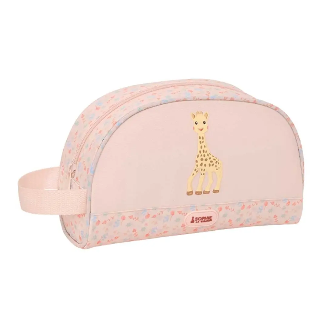 Safta Sophie la Girafe Joy Neceser de 3.75L - Cremallera - Asa Lateral - Adapatable a Carro - Repelente al Agua - Bolsillo Interior - 260x90x160mm - C 1