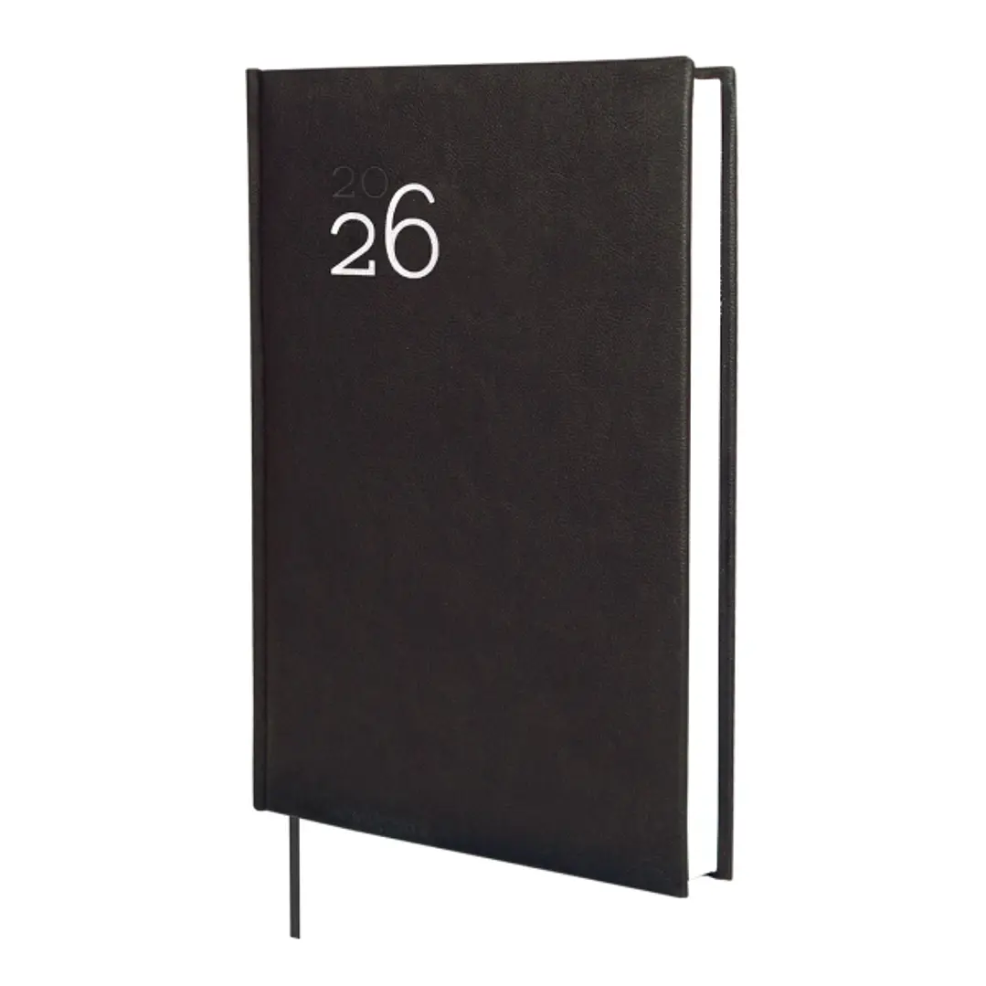 Finocam Dynamic Milano Agenda Profesional en Catalan - Anual 2026 - Tapa Dura Acolchada - Formato Y11 - 168x32x245mm - 1 Dia por Pagina - Color Negro 1