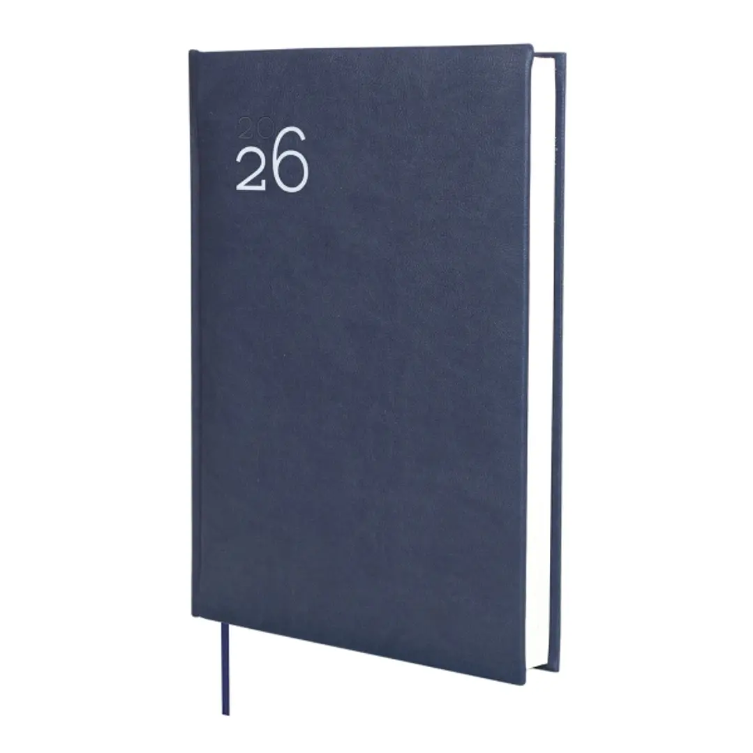 Finocam Dynamic Milano Agenda Profesional en Catalan - Anual 2026 - Tapa Dura Acolchada - Formato Y11 - 168x32x245mm - 1 Dia por Pagina - Color Azul 1