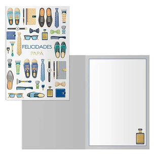 Dohe Galan Pack de 6 Tarjetas de Felicitacion para Padres - 11.5x17cm - Impresas a Todo Color - Estampaciones con Pelicula de Color - Estampacion en S
