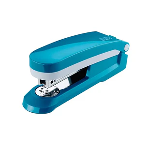 Novus Evolution E 25 Fresh Grapadora + Caja de 200 Grapas 24/6 - Hasta 25 Hojas - Grapado Cerrado, Abierto y Clavado - Color Azul