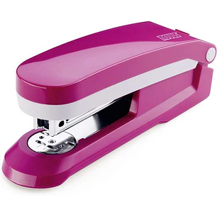 Novus Evolution E 25 Fresh Grapadora + Caja de 200 Grapas 24/6 - Hasta 25 Hojas - Grapado Cerrado, Abierto y Clavado - Color Fucsia