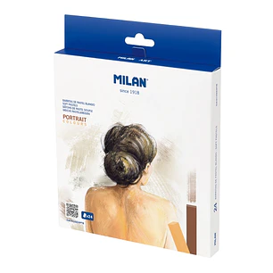 Milan Art Pack de 24 Barritas Pastel Blando - Colores Retrato - Colores Surtidos