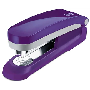 Novus Evolution E 25 Fresh Grapadora + Caja de 200 Grapas 24/6 - Hasta 25 Hojas - Grapado Cerrado, Abierto y Clavado - Color Violeta