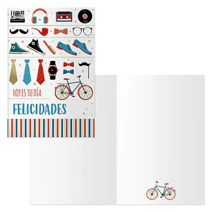 Dohe Pack de 6 Tarjetas de Felicitacion Dia del Padre - 11.5x17cm - Impresion a Todo Color - Estampaciones con Pelicula de Color - Papel Offset Blanco