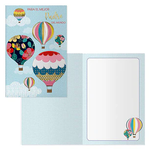 Dohe Pack de 6 Tarjetas de Felicitacion Dia del Padre - 11.5x17cm - Impresion a Todo Color - Estampaciones con Pelicula de Color - Papel Offset Blanco