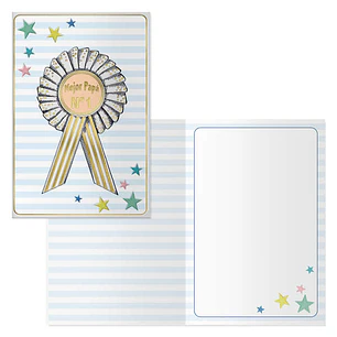 Dohe Pack de 6 Tarjetas de Felicitacion Dia del Padre - 11.5x17cm - Impresion a Todo Color - Estampaciones con Pelicula de Color - Papel Offset Blanco