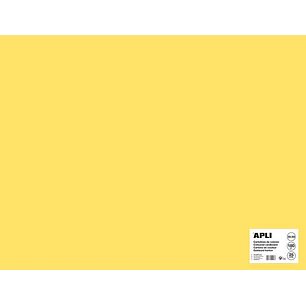 Apli Cartulina Amarillo Claro 50 x 65cm 170g 25 Hojas