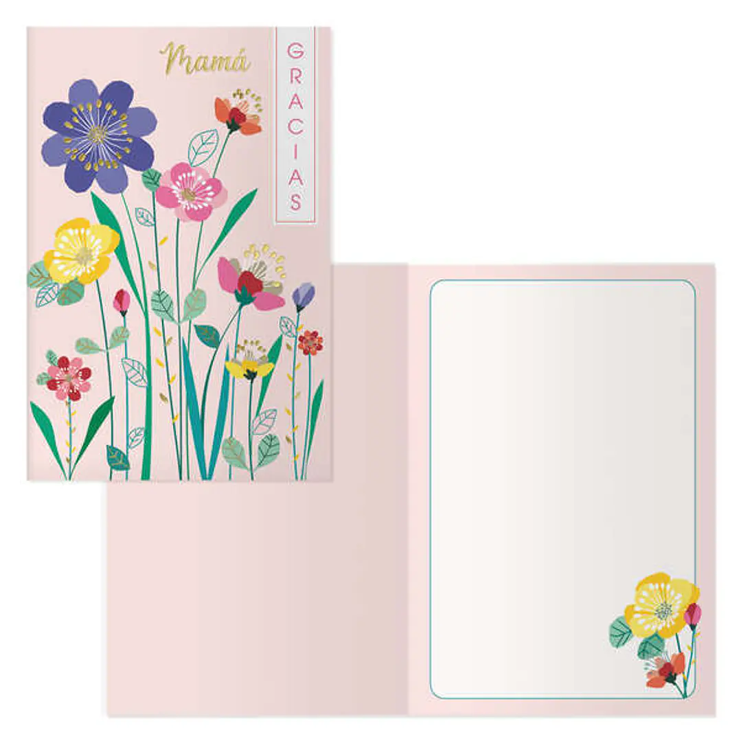 Dohe Pack de 6 Tarjetas de Felicitacion Dia de la Madre - 11.5x17cm - Impresion a Todo Color - Estampaciones con Pelicula de Color - Estampacion en Se 1