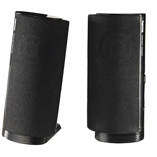 Hama Altavoces de Sobremesa - Cable de 115cm - Frecuencia hasta 20GHz - Jack 3.5mm - USB-A - 7x 6.7x14.5cm - Color Negro