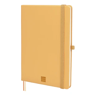 Finocam Nexo Cuaderno de Tapa Dura - 72 Hojas - Formato A5 - 148x210mm - Rayado Horizontal - Papel Crema de 80g/m2 - Bolsillo Interior - Portaboligraf