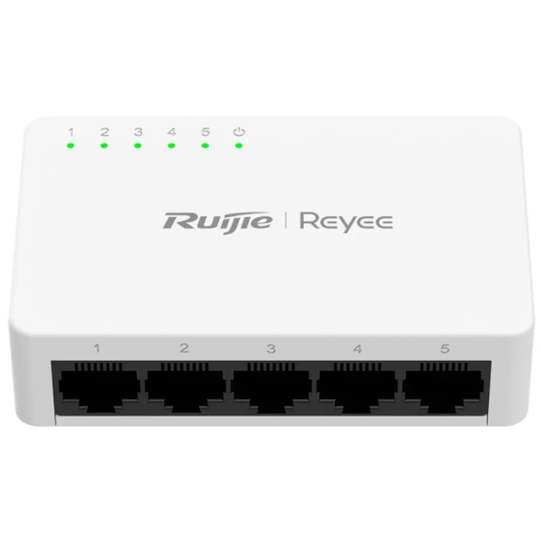 Ruijie RG-ES05F Switch de Sobremesa - 5 Puertos - Velocidad hasta 100Mbps - Color Blanco 1