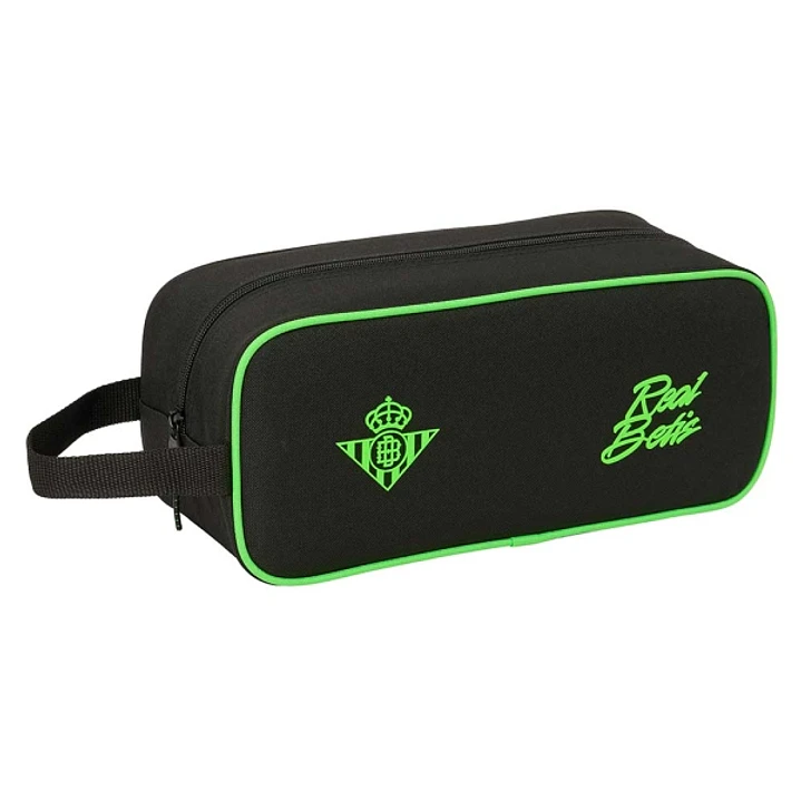 Safta Real Betis Balompie Zapatillero - Capacidad 7L - Asa de Mano Lateral - 34x15x14cm - Color Negro y Verde 1
