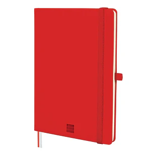 Finocam Nexo Cuaderno de Tapa Dura - 72 Hojas - Formato A5 - 148x210mm - Papel Crema de 80g/m2 - Bolsillo Interior - Cierre con Goma - Portaboligrafo 