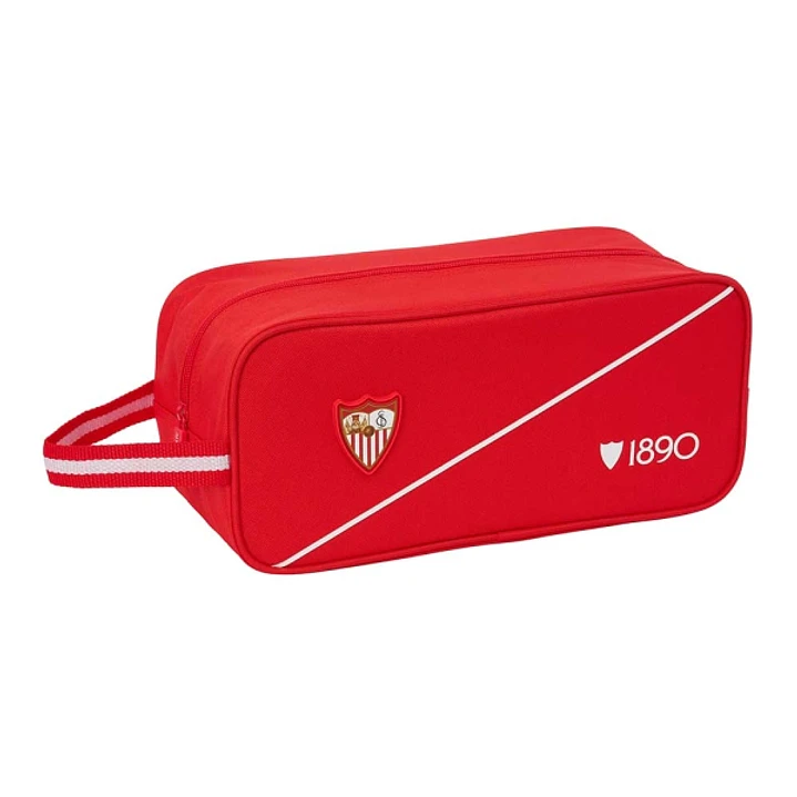 Safta Sevilla FC Zapatillero - Capacidad 7L - Asa de Mano Lateral - 34x15x14cm - Color Rojo 1