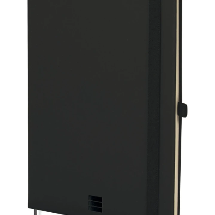Finocam Nexo Cuaderno de Tapa Dura - 72 Hojas - Formato A5 - 148x210mm - Papel Crema de 80g/m2 - Bolsillo Interior - Cierre con Goma - Portaboligrafo  1