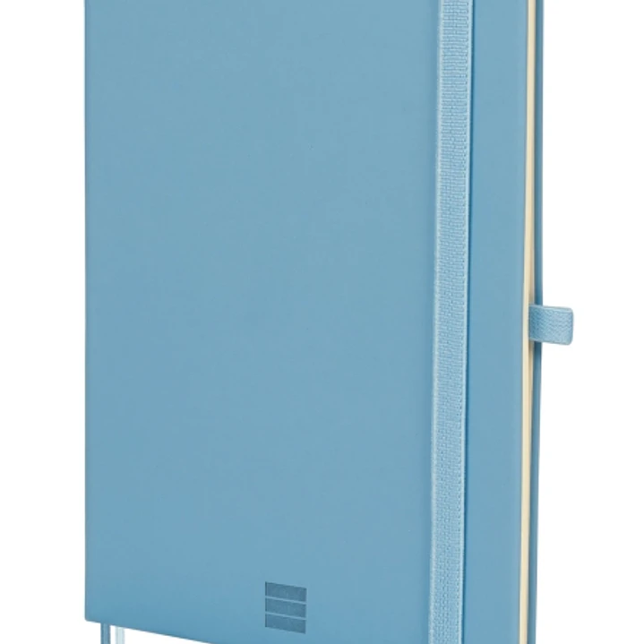 Finocam Nexo Cuaderno de Tapa Dura - 72 Hojas - Formato A5 - 148x210mm - Papel Crema de 80g/m2 - Liso - Bolsillo Interior - Cierre con Goma - Hojas Mi 1