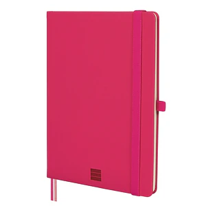 Finocam Nexo Cuaderno de Tapa Dura - 72 Hojas - Formato A5 - 148x210mm - Papel Crema de 80g/m2 - Liso - Bolsillo Interior - Cierre con Goma - Hojas Mi