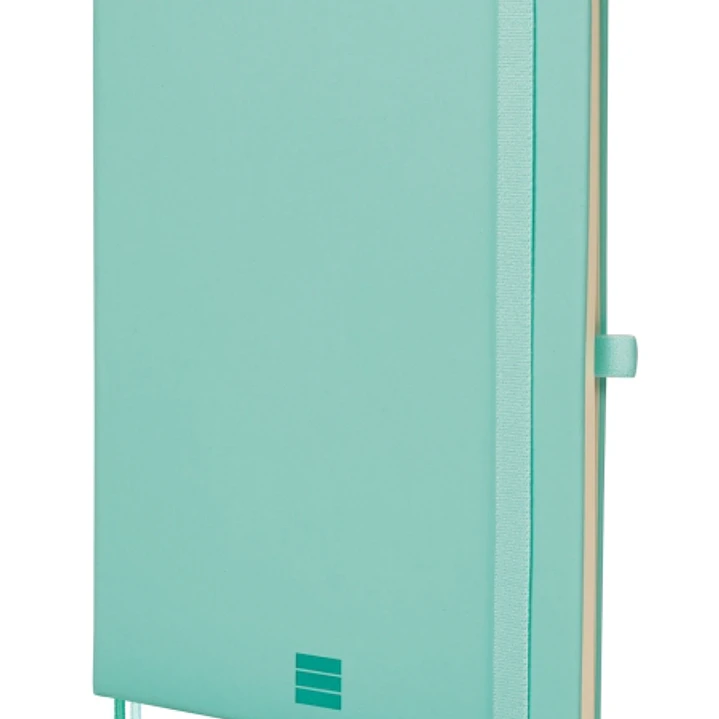 Finocam Nexo Cuaderno de Tapa Dura - 72 Hojas - Formato A5 - 148x210mm - Papel Crema de 80g/m2 - Liso - Bolsillo Interior - Cierre con Goma - Hojas Mi 1