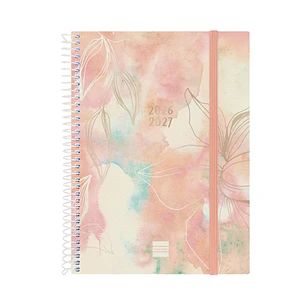 Finocam Espiral Agenda Internacional - 18 Meses - Semana Vista Horizontal - Formato E10 - 155x212mm - Tapas de Polipropileno - Papel de 80g/m2 - Esqui