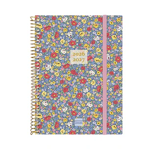 Finocam Espiral Agenda Internacional - 18 Meses - Semana Vista Horizontal - Formato E10 - 155x212mm - Tapas de Polipropileno - Papel de 80g/m2 - Esqui