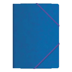 Dohe Carpetas de Gomas con Tres Solapas - Tamaño Folio - Fabricadas en Cartulina de Primera Calidad - Plastificadas - Cierre de Gomas Planas