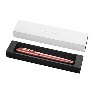 Pelikan Jazz Noble Pluma Estilografica - Punta M - Cuerpo Satinado con Detalles Cromados - Mecanismo de Cartucho Universal - Estuche de Regalo - Color