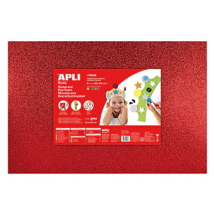 Apli Goma Eva Purpurina Multicolor 600x400 - 5 Hojas Brillantes y Flexibles