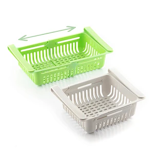 Innovagoods Friwer Pack de 2 Organizador Ajustable para Frigorifico - Facil Limpieza - Extensible - Pack de 2 Organizador Ajustable para Frigorifico -