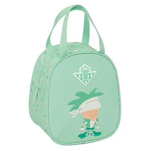 Safta Real Betis Balompie Bolsa Preescolar Isotermica - Asa de Mano - Cremallera - 19x22x14cm - Color Verde