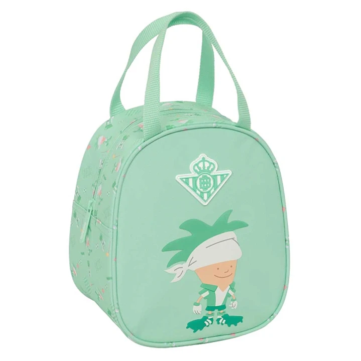 Safta Real Betis Balompie Bolsa Preescolar Isotermica - Asa de Mano - Cremallera - 19x22x14cm - Color Verde 1