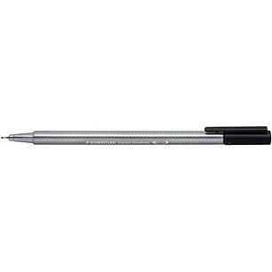 Staedtler Triplus Fineliner 334 Rotulador de Punta Fina - Trazo de 0.3mm - Tinta Base de Agua - Color Negro