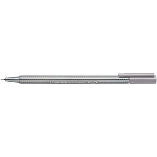 Staedtler Triplus Fineliner 334 Rotulador de Punta Fina - Trazo de 0.3mm - Tinta Base de Agua - Color Gris Piedra