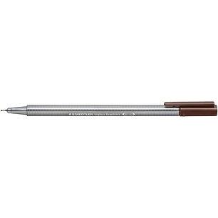 Staedtler Triplus Fineliner 334 Rotulador de Punta Fina - Trazo de 0.3mm - Tinta Base de Agua - Color Sepia Calido