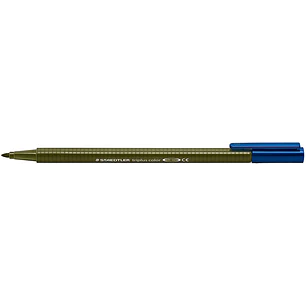 Staedtler Triplus Color 323 Rotulador de Punta Fina - Trazo 1mm Aprox - Tinta Base de Agua - Color Verde Oliva