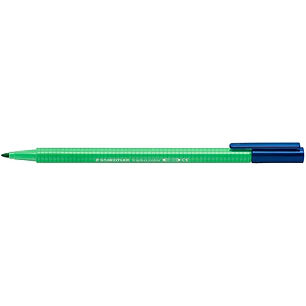 Staedtler Triplus Color 323 Rotulador de Punta Fina - Trazo 1mm Aprox - Tinta Base de Agua - Color Verde Palido