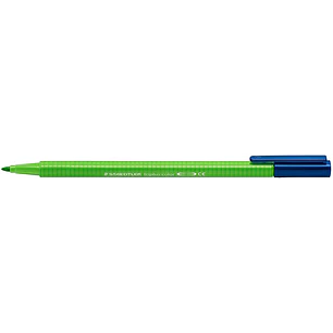 Staedtler Triplus Color 323 Rotulador de Punta Fina - Trazo 1mm Aprox - Tinta Base de Agua - Color Verde Amarillo