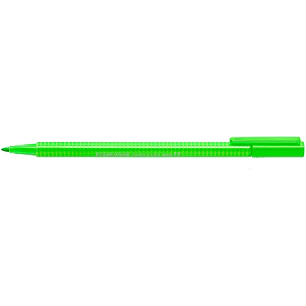 Staedtler Triplus Color 323 Rotulador de Punta Fina - Trazo 1mm Aprox - Tinta Base de Agua - Color Verde Neon