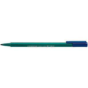 Staedtler Triplus Color 323 Rotulador de Punta Fina - Trazo 1mm Aprox - Tinta Base de Agua - Color Azul Marino