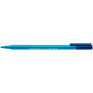 Staedtler Triplus Color 323 Rotulador de Punta Fina - Trazo 1mm Aprox - Tinta Base de Agua - Color Azul Cobalto