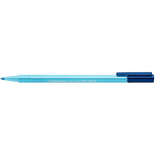 Staedtler Triplus Color 323 Rotulador de Punta Fina - Trazo 1mm Aprox - Tinta Base de Agua - Color Azul Agua