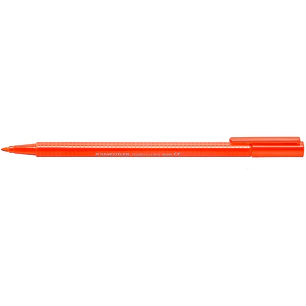 Staedtler Triplus Color 323 Rotulador de Punta Fina - Trazo 1mm Aprox - Tinta Base de Agua - Color Rojo Neon