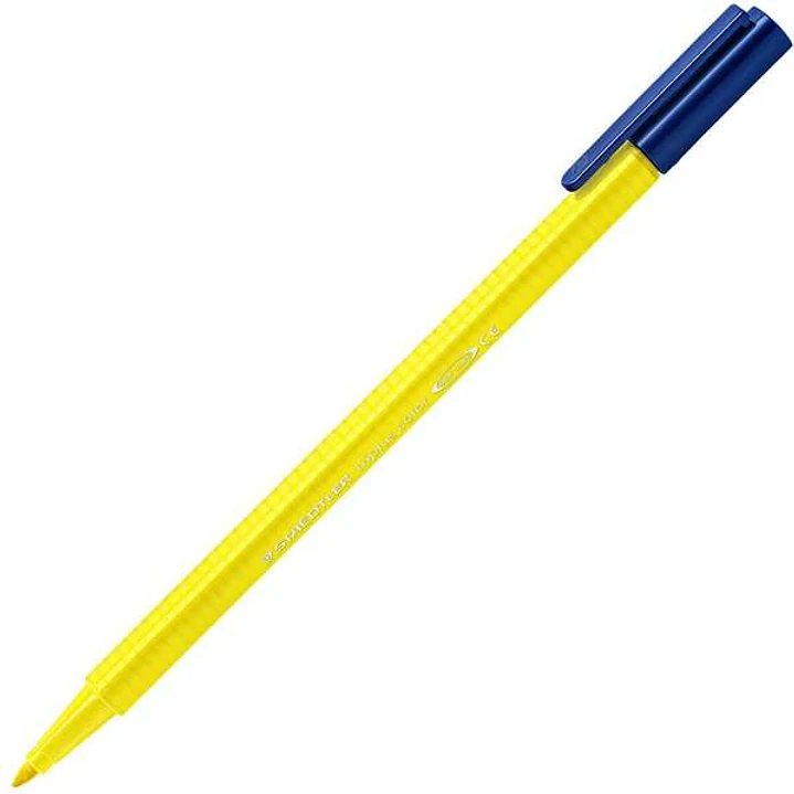 Staedtler Triplus Color 323 Rotulador de Punta Fina - Trazo 1mm Aprox - Tinta Base de Agua - Color Amarillo Claro 1