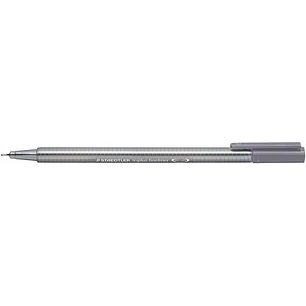 Staedtler Triplus Fineliner 334 Rotulador de Punta Fina - Trazo de 0.3mm - Tinta Base de Agua - Color Gris Paloma