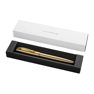 Pelikan Jazz Noble Pluma Estilografica - Punta M - Cuerpo Satinado con Detalles Cromados - Mecanismo de Cartucho Universal - Estuche de Regalo - Color
